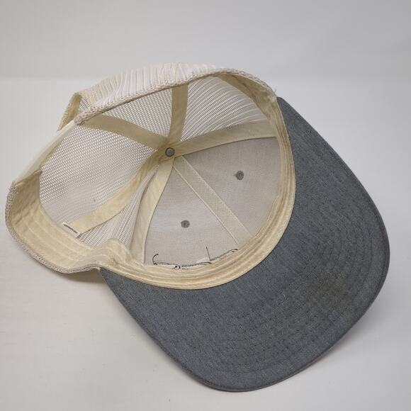 CES Snapback Mesh Back Trucker Hat Gray One Size Embroidered Richardson - Picture 7 of 10